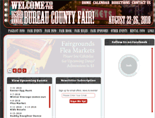 Tablet Screenshot of bureaucountyfair.com